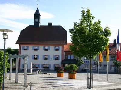 Das Rathaus von Grafenhausen  Gemeinde Grafenhausen