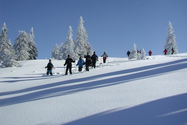 Schneeschuhwandern in traumhafter Winterlandschaft am Feldberg (Foto: NAZ Sdschwarzwald)
