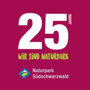 Jubilaumslogo 25 Jahre Naturpark S�dschwarzwald e. V.