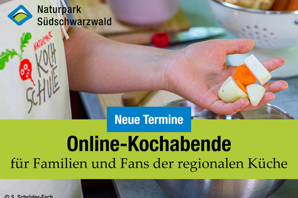 Einladung zu den Online-Kochabenden der Naturpark-Kochschule. © Sebastian Schröder-Esch
