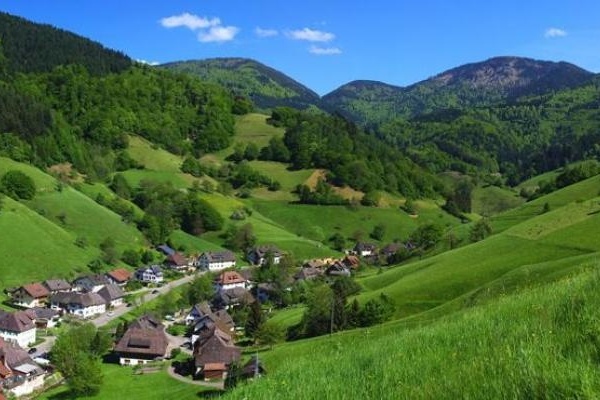 Senbrunn im Mnstertal mit Belchen im Hintergrund - Copyright: Thomas Coch