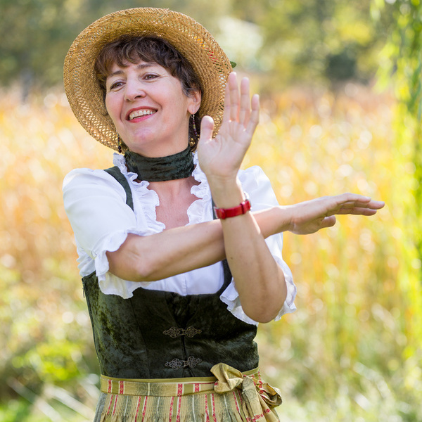 Mit Elisabeth Reiner auf der "Tour de Stdle  S. Schrder-Esch