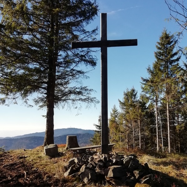 Am Gipfel des Khlgartens auf 1224 Metern  P. Fromm