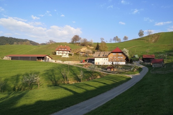 Blick auf den Altenvogtshof über Oberried © Altenvogtshof