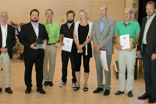 Gruppenbild Verleihung Holzbaupreis Baden-Württemberg 2017
