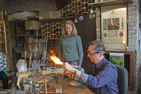 Beim Glasblser Eckhardt in Altglashtten  Birgit Hermann