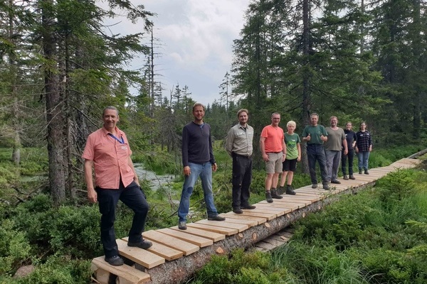 Gelungenes Teamwork beim ersten Volunteer-Einsatz am Hirschbder Moor im Naturschutzgebiet Feldberg  Naturpark Sdschwarzwald