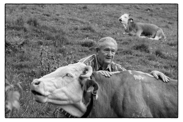 Ehemaliger Hirtenbub August Meisinger.  Klaus Zinser