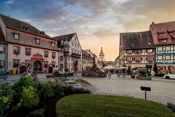 Blick auf den Marktplatz von Gengenbach  B. Teufel