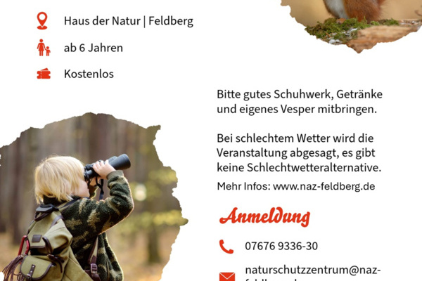 Programm-Flyer beWild-Familienwanderung 11.10.2025