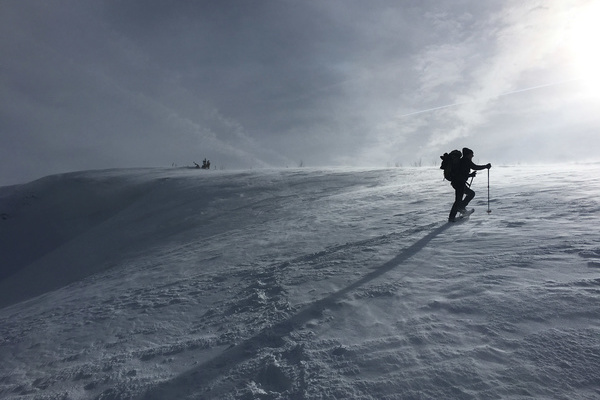 Schneeschuhwanderer am Feldberg  Valerie Bssler